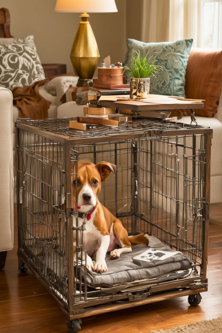 Snapshot of Space Efficient Dog Crate Home Office Diy