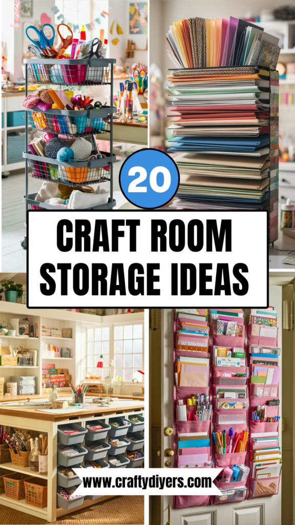 20 Craft Room Storage [Easy To Copy] – craftydiyers.com