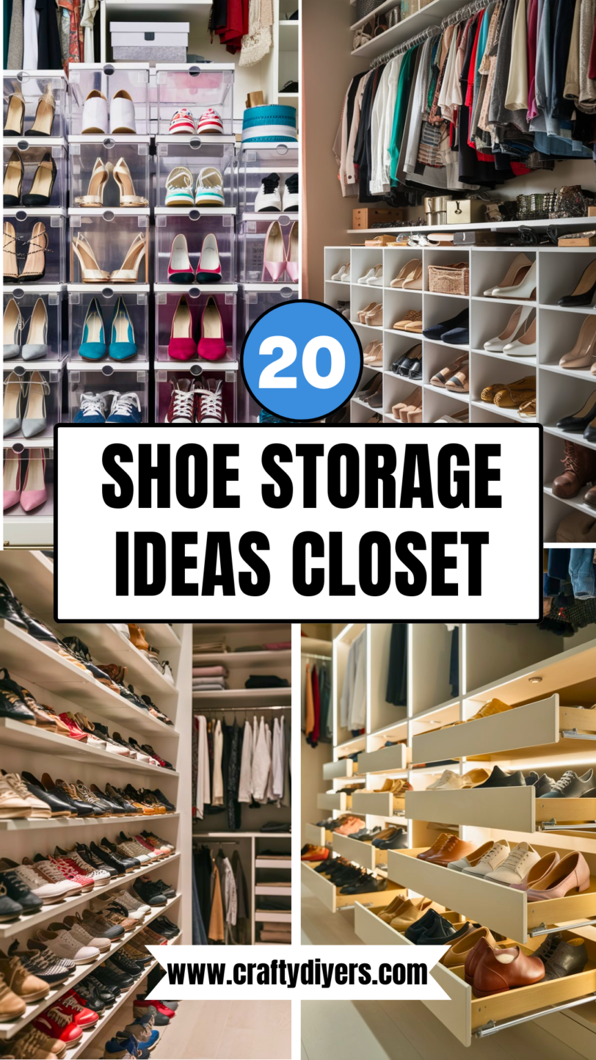 20 Shoe Storage Ideas Closet [Quick Ways]