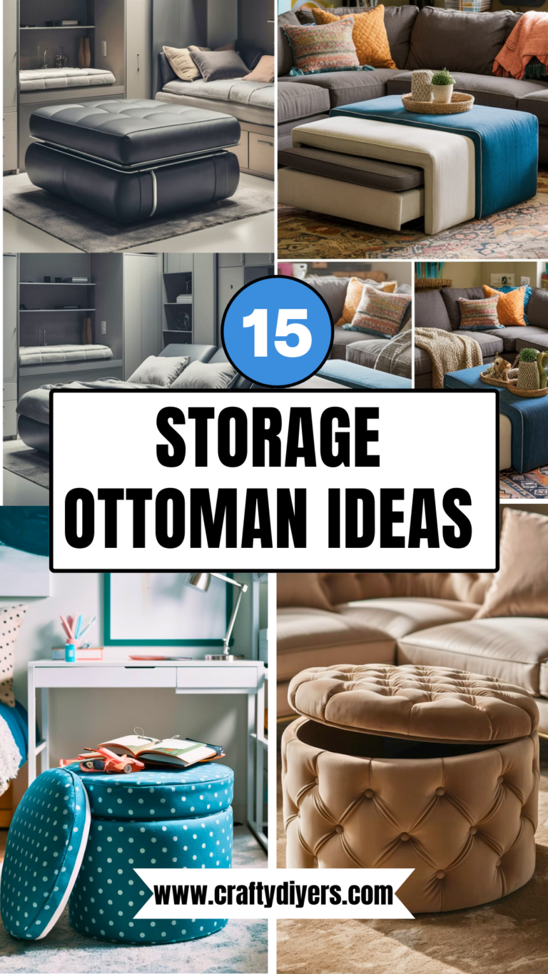 15 Storage Ottoman Ideas [Make Within Minutes] – craftydiyers.com